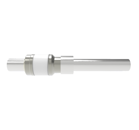 0.750 Inch Diameter 1 pin Nickel Feedthrough, 8kV, 240 Amp in weld adapter