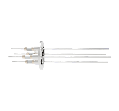 0.094 Conductor Diameter 4 Pin 5kV 3.6 Amp 304 Stn. Stl. Conductor in a KF40