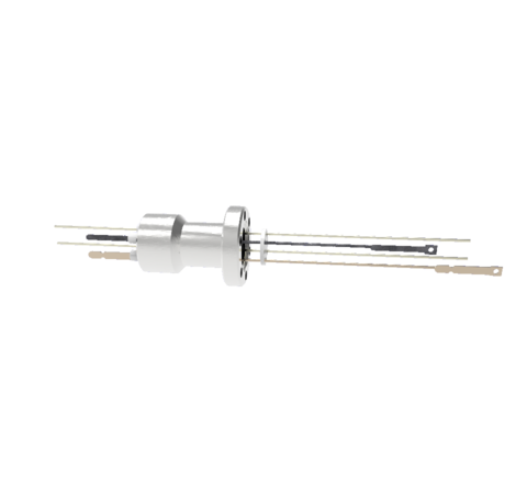 Thermocouple, Type C, 1 Pair with two 3kV, 27 Amp, Copper Conductors in a CF1.33 With Spade Plug