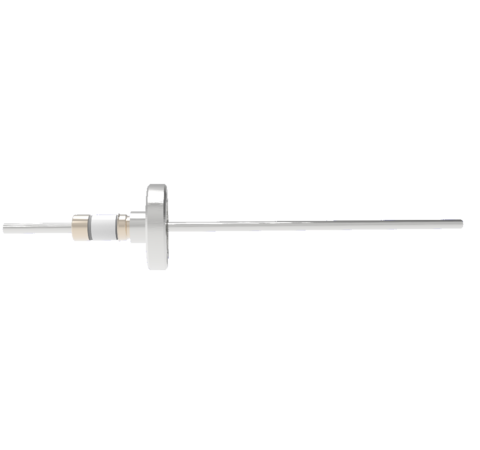 0.154 Conductor Diameter 1 Pin 5kV 30 Amp Nickel Conductor in a CF1.33