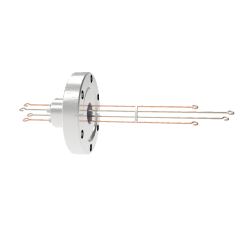 Thermocouple, Type T, 2 Pair Loop Type in a CF2.75 Conflat Flange Without Plug