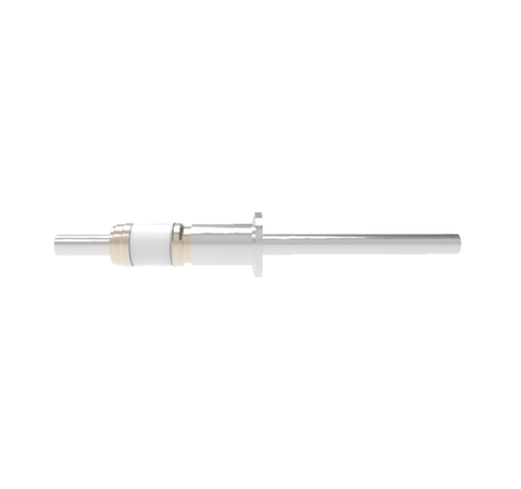 0.375 Conductor Diameter 1 Pin 8kV 21 Amp 304 Stn. Stl. Conductor in a KF16