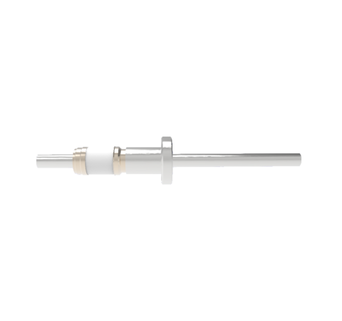 8kV Stainless Steel Tube Feedthrough, 0.375 Inch Conductor Diameter, 1 Pin on CF1.33 Conflat Flange