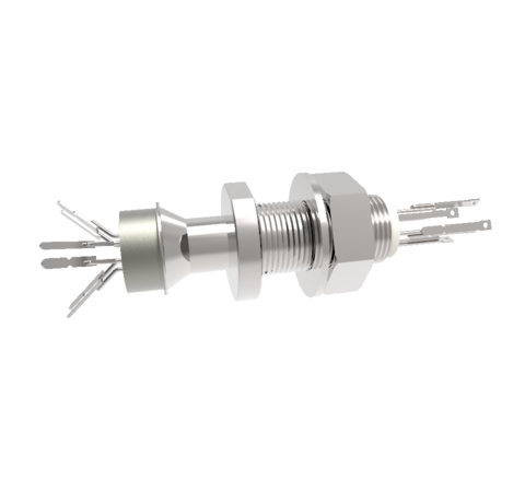 Type J 3 Pair Thermocouple Baseplate Feedthrough With Spade Plug