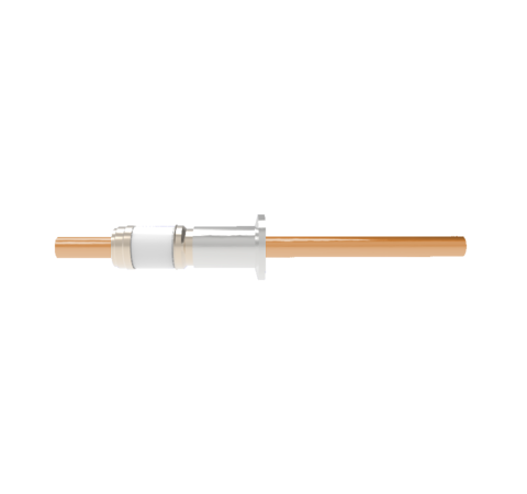 0.375 Conductor Diameter 1 Pin 8kV 330 Amp Copper Conductor in a KF16