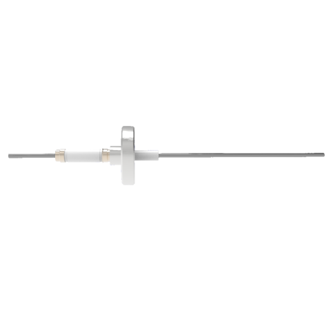 0.094 Conductor Diameter 1 Pin 14kV 28 Amp Molybdenum Conductor in a CF1.33