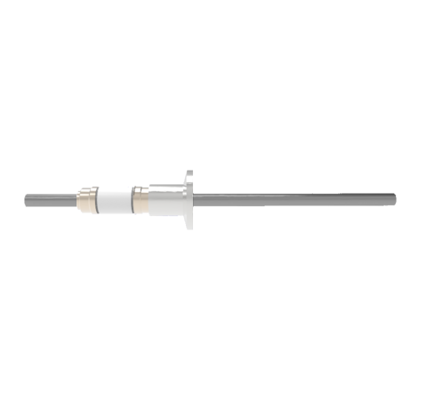 0.250 Conductor Diameter 1 Pin 12kV 93 Amp Molybdenum Conductor in a KF16