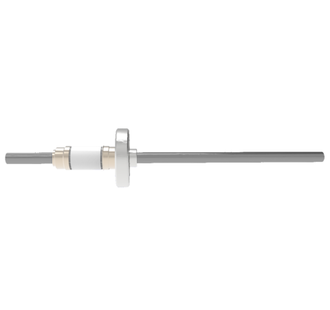 0.250 Conductor Diameter 1 Pin 12kV 93 Amp Molybdenum Conductor in a CF1.33