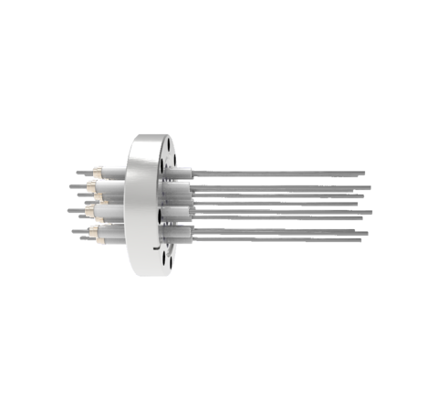 0.094 Conductor Diameter 12 Pin 20kV 28 Amp Molybdenum Conductor in a CF3.375