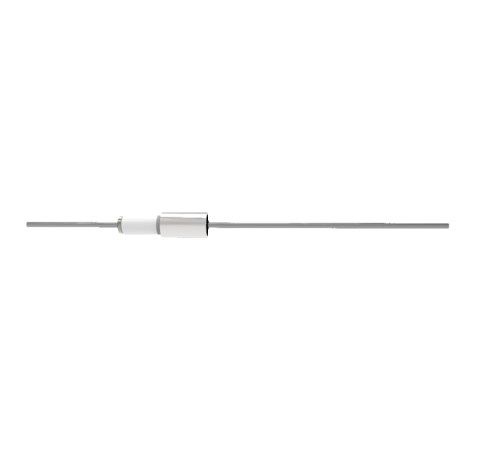 1kV, 8.5 Amp Feedthrough, 0.032 Inch Diameter Molybdenum Conductor on 0.154 Inch Weld Adapter