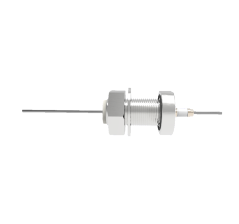 1 Pin 5kV Baseplate Feedthrough 28 Amp 0.094 Molybdenum Conductor 1 inch Bolt