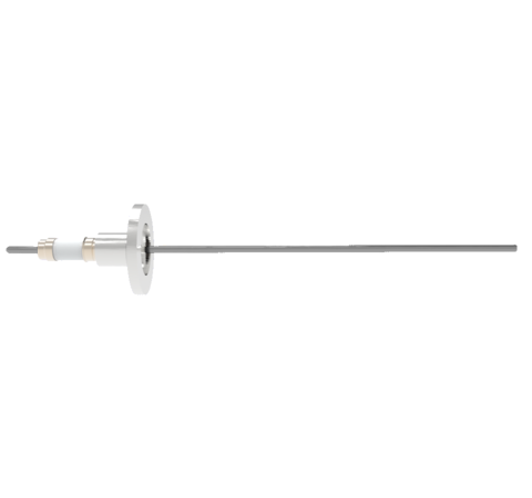 0.094 Conductor Diameter 1 Pin 10kV 28 Amp Molybdenum Conductor in a KF16