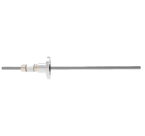 0.154 Conductor Diameter 1 Pin 5kV 50 Amp Molybdenum Conductor in a KF16