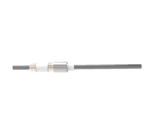 0.250 Conductor Diameter 1 Pin 12kV 93 Amp Molybdenum Conductor Ceramic Extension on Vacuum Side