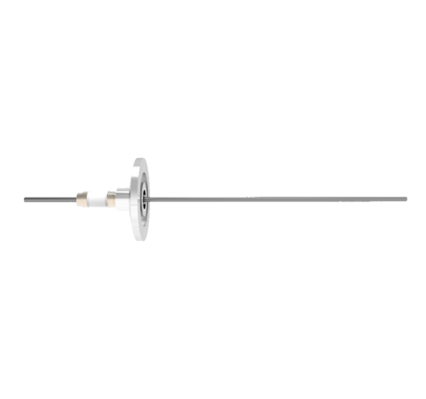 0.094 Conductor Diameter 1 Pin 5kV 28 Amp Molybdenum Conductor in a KF25