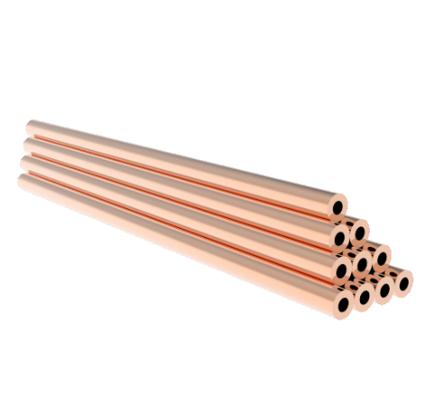 0.125 Inch Diameter, 3.0 Inch Long, Copper Pinch Off Tubes, 10-Pack
