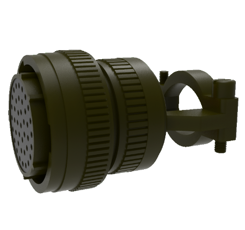 Mil-C-26482 Circular, Air Side Solder Plug, 41 Pin, Copper Alloy Contacts, 1kV, 3 Amp