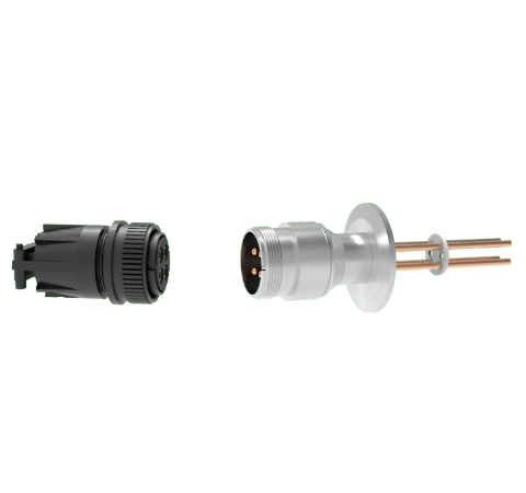 4 Pin, 69 Amp Circular Connector, 700V, Copper with Silver Plating on Air Side in a KF40 With Plug