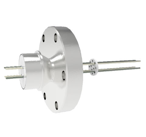 0.062 Conductor Diameter 4 Pin 5kV 4.8 Amp Alumel Conductor in a CF2.75