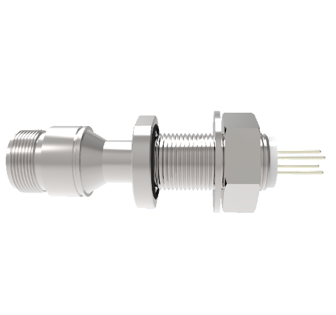 4 Pin 700V Baseplate Feedthrough 4.8 Amp .062 Alumel Conductor Weld