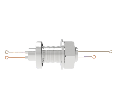 Thermocouple Baseplate Feedthrough, Type T, 1 Pair Loop Type on 1 inch Bolt