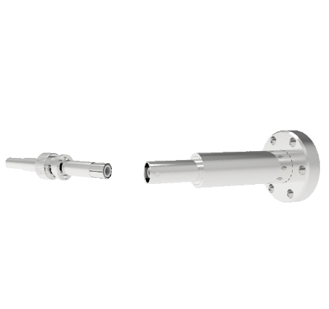 SHV Grounded Shield Recessed 10kV 8.2 Amp 0.051 Nickel Conductor CF1.33 Flange With Plug