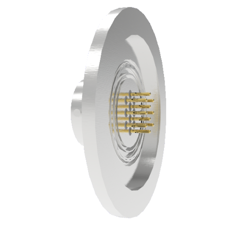 10 Pin Circular Connector, 26482 Series, 1kV, 5 Amp, Gold Plated Conductors, Single Ended, ISO KF40