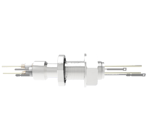 Type E 1 Pair Thermocouple Baseplate 5kV 55 Amp 0.094 Copper Conductor 1 inch Bolt With Spade Plug