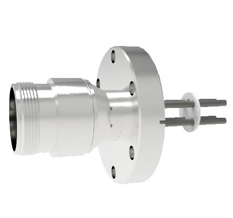 4 Pin 5015 Style Circular Connector, 700V, 46 Amp, Molybdenum Conductor in a CF2.75 Without Plug