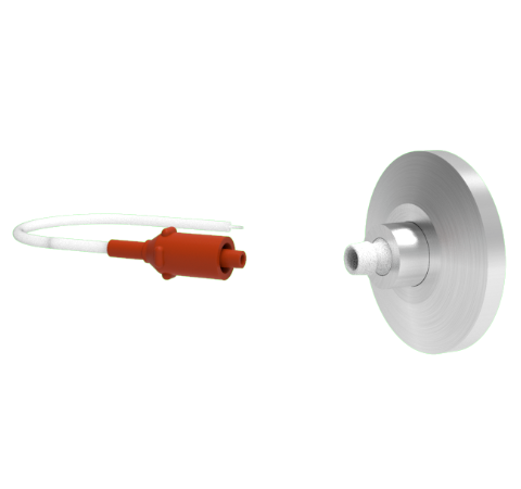 1 Pin 12kV 3 Amp 0.030 Gold Plated Molybdenum Conductor in a KF16 With Plug