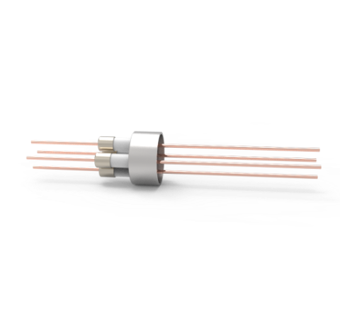 0.050 Conductor Diameter 4 Pin 6kV 27 Amp Copper Conductor Weld