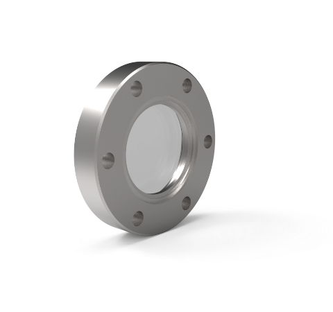 1.48 Inch View Diameter Kodial Borosilicate Glass Window, 400°C, CF2.75 Flange