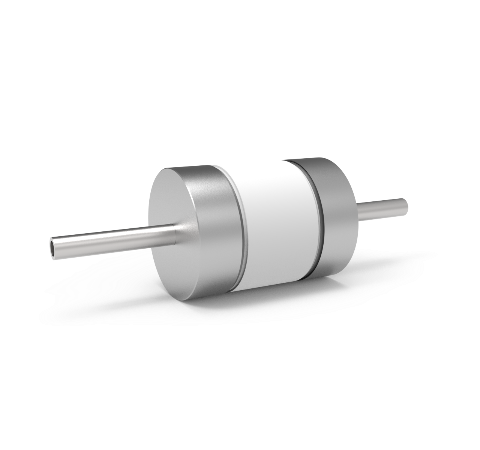 Plasma Break, Helical Ceramic Isolator with Customizable End Fittings, Helix Length 10.5 Inches, Tube ID 0.85 Inches